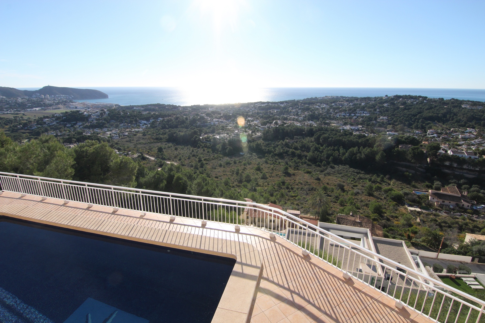 Villa for sale with stunning views, two plots and swimming pool.